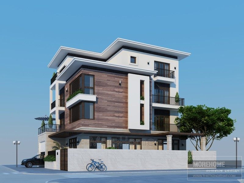 Thiết kế kiến trúc biệt thự Nam Định hiện đại